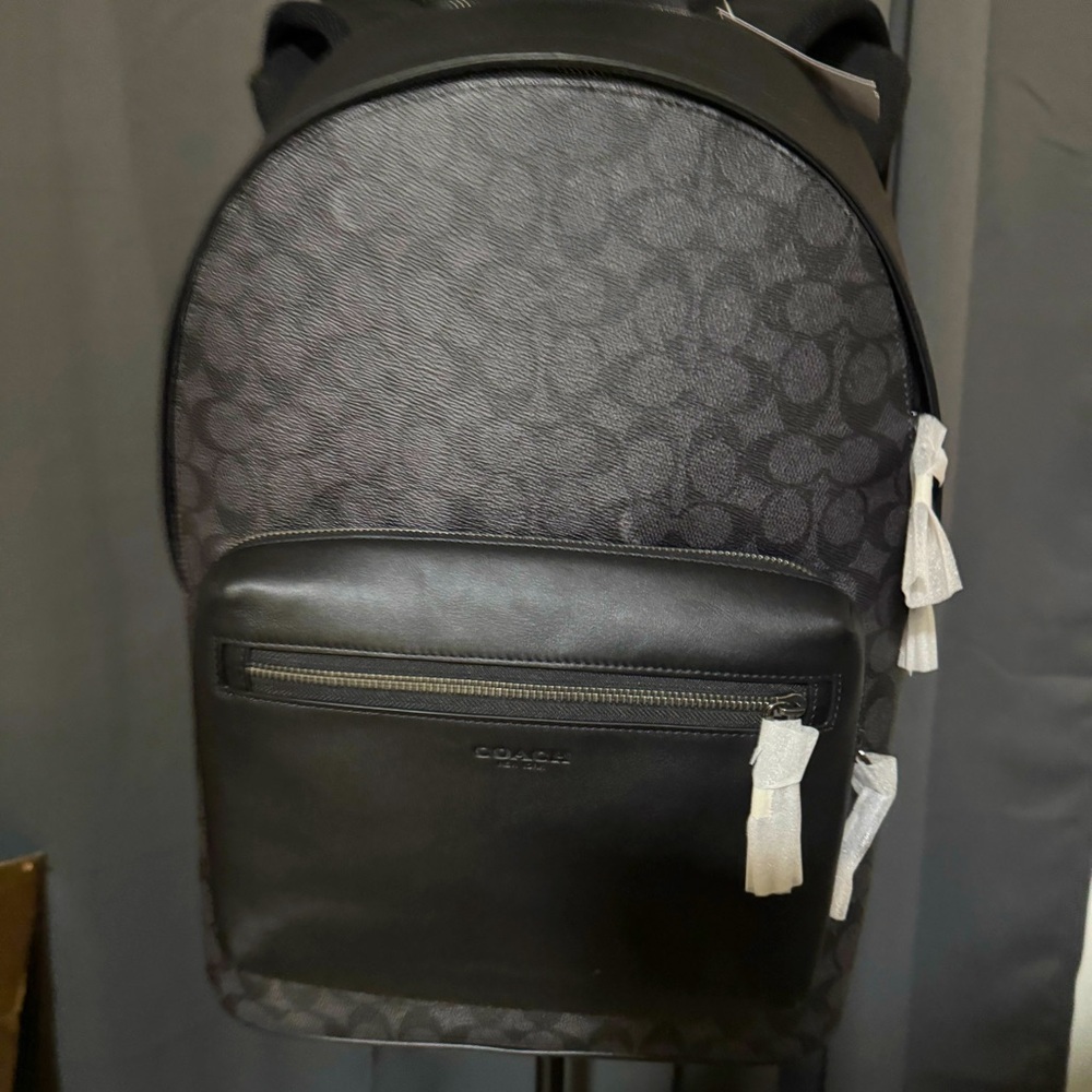 🆕Coach Black unisex Backpack - Picture 4 of 14